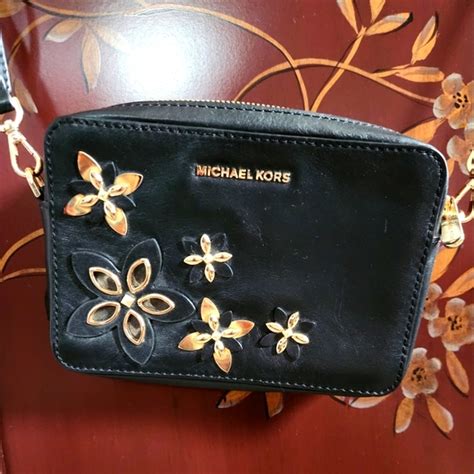 michael kors flowers pouches medium camera bag|MICHAEL Michael Kors Pouches Medium Floral Camera Bag .